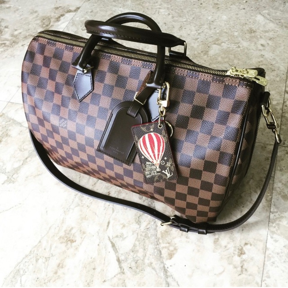 Louis Vuitton Speedy bandoliere 35 Damier ebene